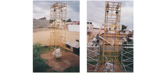 Load testing of steel beams and steel towers – 2000 kg UDL – J.Davis Prosound and Lighting