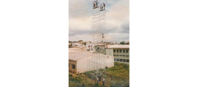 Aluminium Access Tower for overhead transmission line maintenance - CPRI, Hyderabad