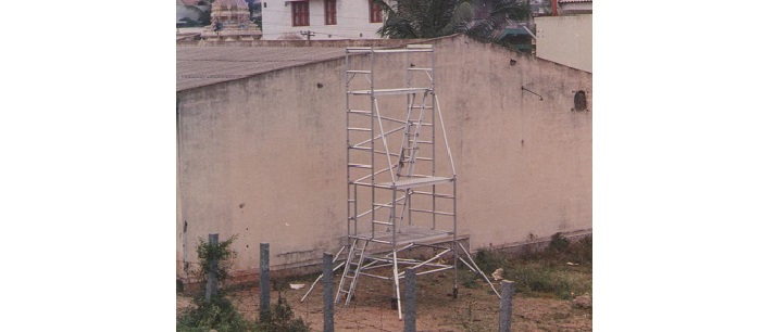 Multilevel antenna assembly platform for OB vans - BEL, Bangalore